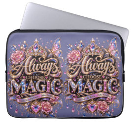 Capa Para Notebook Sempre Escolha o Design de Cristal Brilhante Mágic