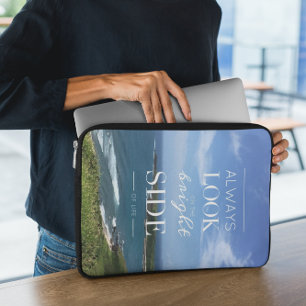 Capa Para Notebook Sempre olhe no lado direito da vida / paisagem
