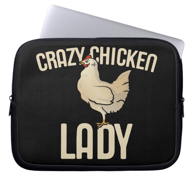 Capa Para Notebook Senhora Louca de Frango (Frente)