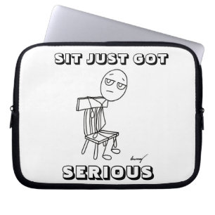 Capa Para Notebook SENTA SÓ TEM Bolsa de laptop SÉRIA