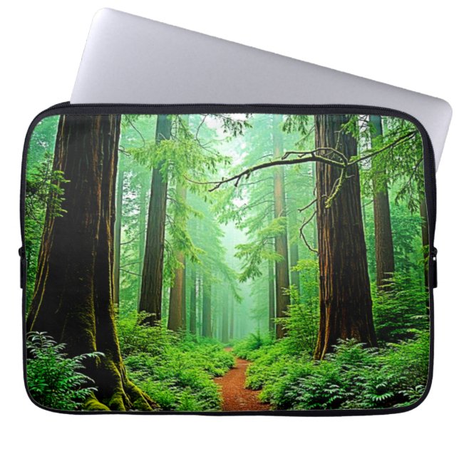 Capa Para Notebook Sequoia Floresta Mistura Design (Frente)