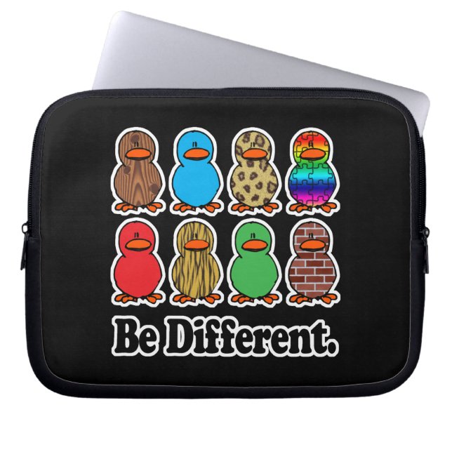 Capa Para Notebook ser diferentes patos-patos-padrão engraçado (Frente)