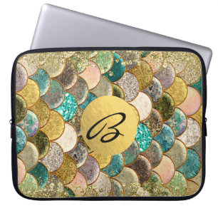 Capa Para Notebook Sereia Dimensiona A Tendência do Glitter de Vári