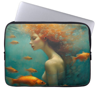 Capa Para Notebook Sereia e Peixe-gato