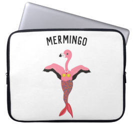 Capa Para Notebook Sereia Mágica Rosa Engraçada Flamingo Mermingo