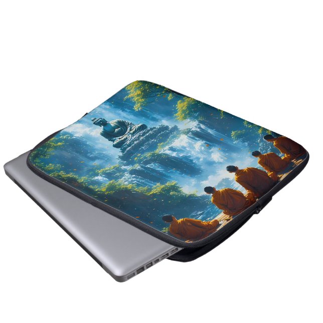 Capa Para Notebook Serenidade dos Cinco Monges (Frente Inferior)