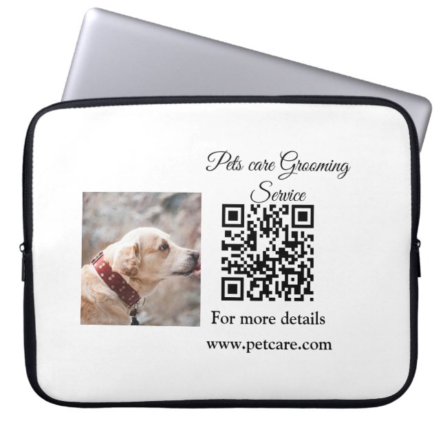 Capa Para Notebook serviço de embelezamento de cuidados com animais d (Frente)