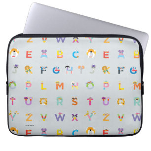 Capa Para Notebook Sesame Street   Letras do Alfabeto