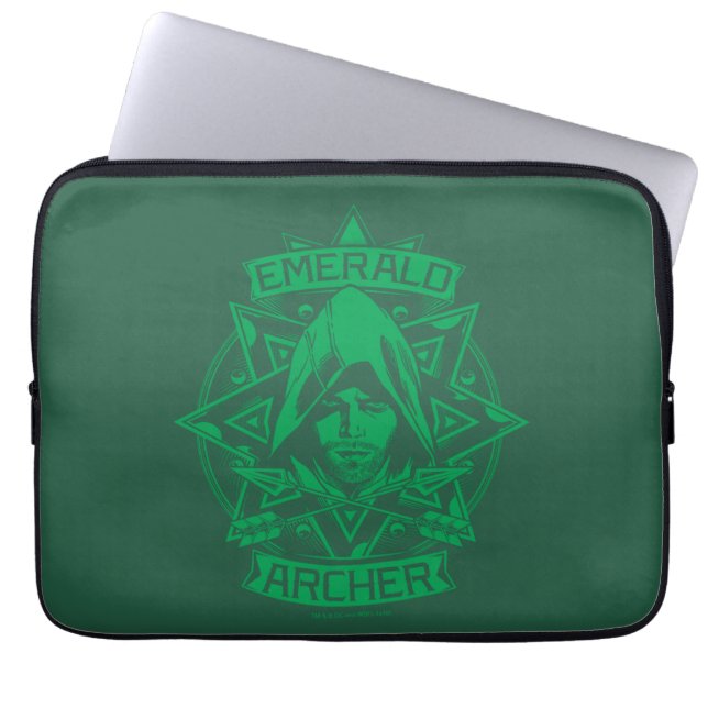 Capa Para Notebook Seta | Gráfico Emerald Archer (Frente)