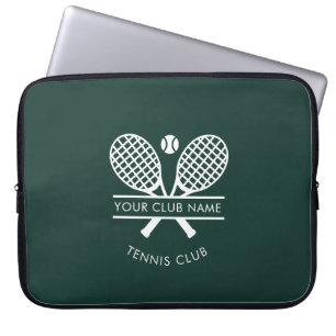 Capa Para Notebook Seu Nome do Country Club Quadra de Tênis Personali