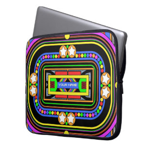 Capa Para Notebook Seu nome em luzes