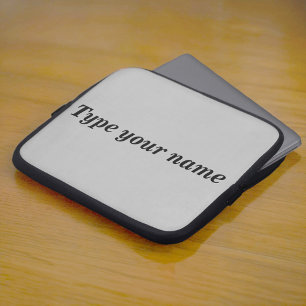 Capa Para Notebook Seu Nome na Capinha de Laptop Cinza