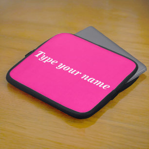 Capa Para Notebook Seu Nome na Capinha de Laptop Rosa