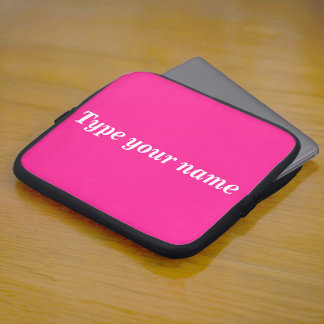 Capa Para Notebook Seu Nome na Capinha de Laptop Rosa