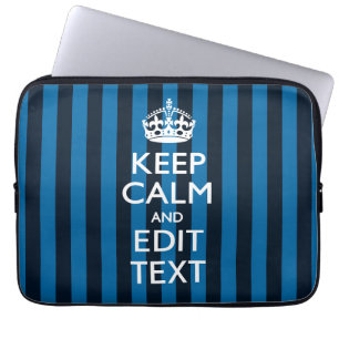 Capa Para Notebook Seu Texto sobre Manter Estilo de Faixa Azul