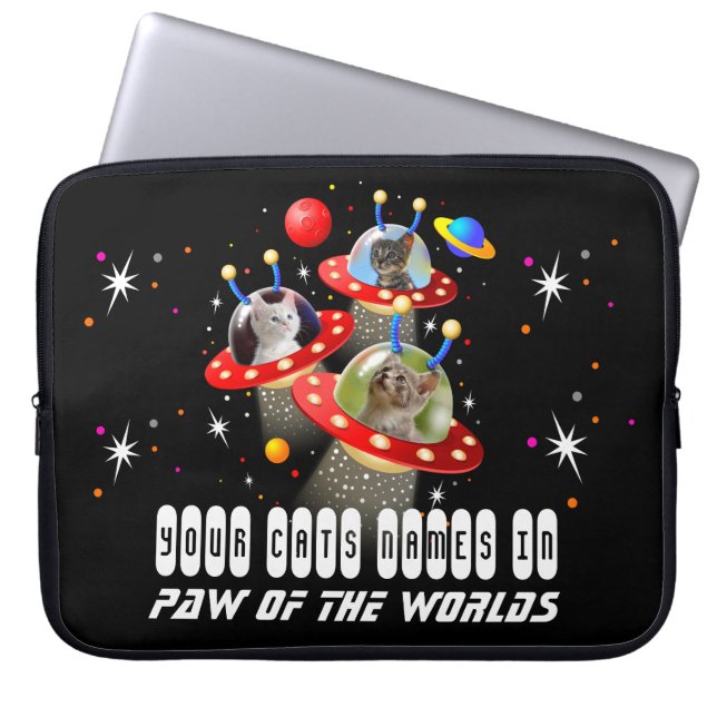 Capa Para Notebook Seus gatos em um filme de espaçonave de Alienígena (Frente)