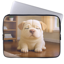 Capa Para Notebook Shar Pei Puppy - Soft Serenity by WangWang