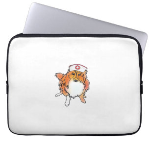 Capa Para Notebook Sheltie Dog in Nurse Hat - animalsinhats Classic T