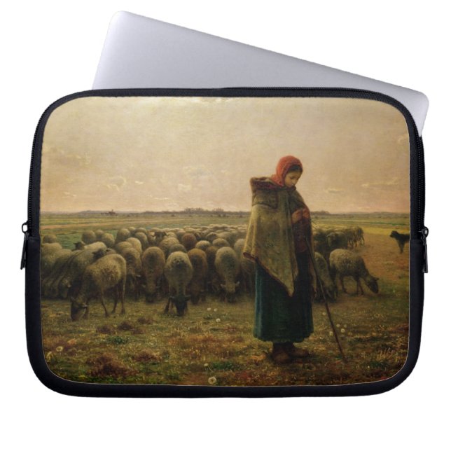 Capa Para Notebook Shepherdess com seu Flock, 1863 (Frente)