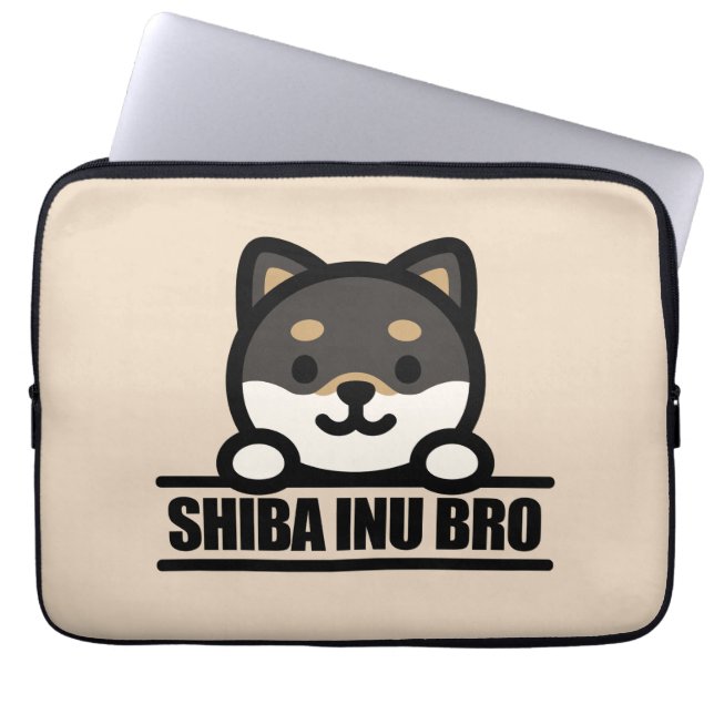Capa Para Notebook SHIBA INU BRO  - Cool Shiba Inu Brother Design (Frente)