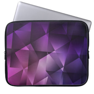 Capa Para Notebook Shimmer Poligonal Cor-de-Rosa Escuro