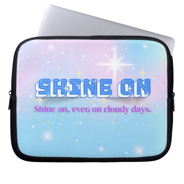 Capa Para Notebook SHINE ON - Soft Rainbow Star Edition (Frente)