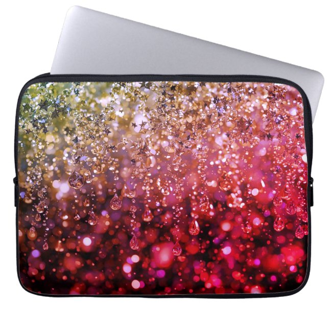 Capa Para Notebook Shiny, Glittery Personalized Back to School (Frente)