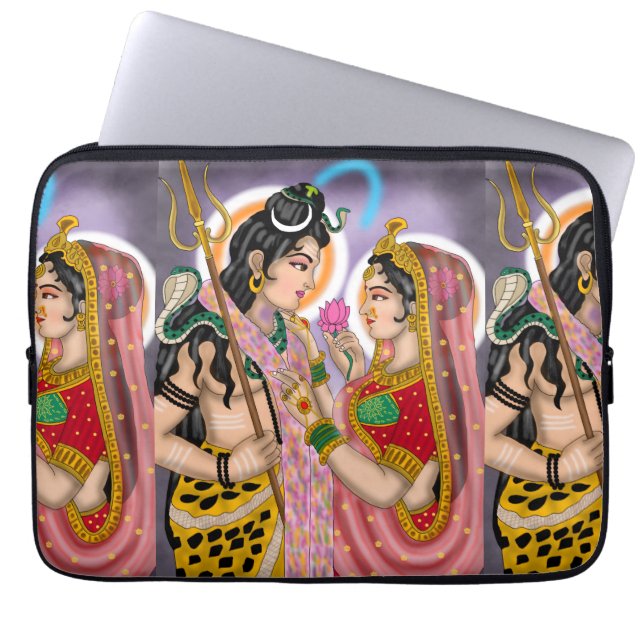 Capa Para Notebook Shiva Parvati Laptop Cover (Frente)