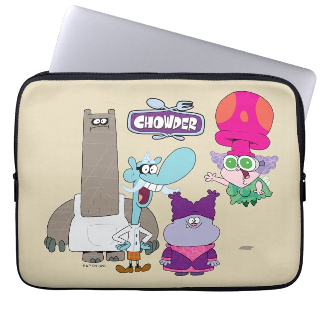 Capa Para Notebook Shnitzel, Mung, Chowder e Truffles (Frente)