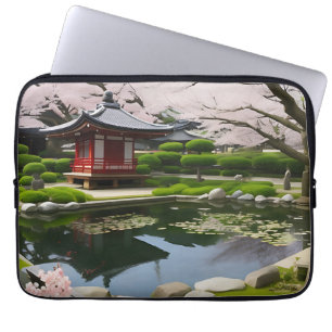 Capa Para Notebook Shrine do Jardim Florestal Sakura