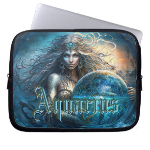 Capa Para Notebook Signo Zodiacal de Aquário