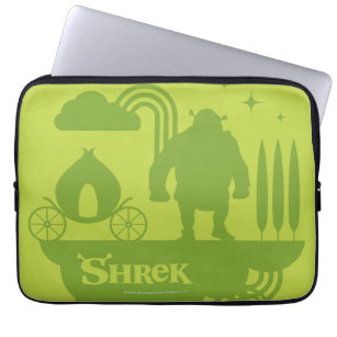 Capa Para Notebook Silhueta do conto de fadas de Shrek
