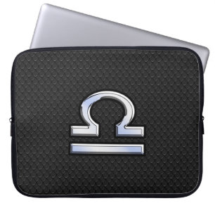 Capa Para Notebook Silver Libra - Símbolo Zodíaco Estilo de Pele Co