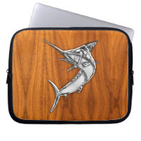 Silver Marlin no Decor de Madeira Teak