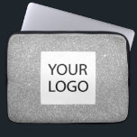 Capa Para Notebook Silver Modern Glitter - Promocional de logotipo pe<br><div class="desc">Promocional de logotipo personalizado Elegante e brilhante Capa de logotipo personalizado Elegante moderno e profissional para Laptop corporativo ou gabinete de Promocional para um presente do setor de beleza. Este caso pode ser personalizado para incluir o logotipo da sua empresa ou da sua empresa.</div>