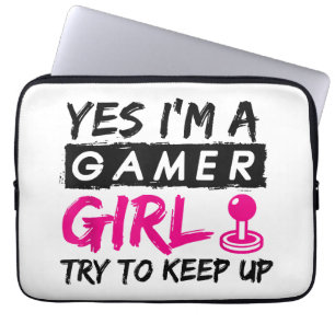 Capa Para Notebook Sim, sou uma Gamer Girl Rapariga de Jogos