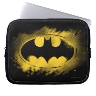 Capa Para Notebook Símbolo Batman Logotipo preto e amarelo