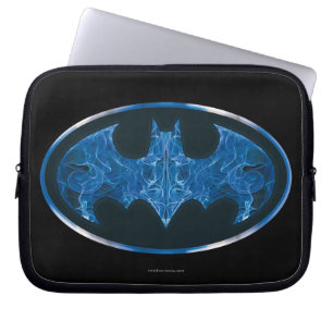 Capa Para Notebook Símbolo Blue Smoke Bat