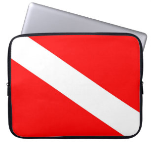 Capa Para Notebook símbolo de mergulho vermelho do sinalizador dos me