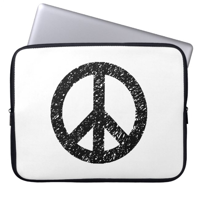 Capa Para Notebook Símbolo de Paz Estipulado Scribble (Frente)