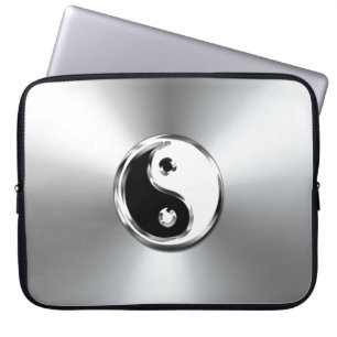 Capa Para Notebook Símbolo de Yin-Yang Gradic de Aço