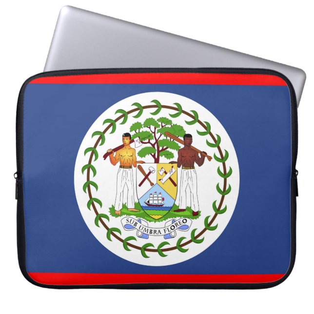 Capa Para Notebook Símbolo do país de bandeira Belize (Frente)