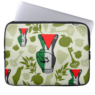 Capa Para Notebook Símbolo do Triângulo Vermelho da Resistência com S