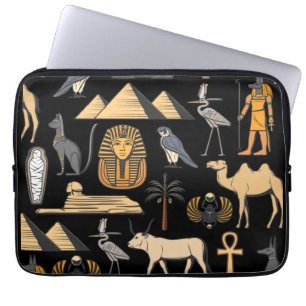 Capa Para Notebook Símbolo Hieroglífico Egípcio - Plano de Fundo do P