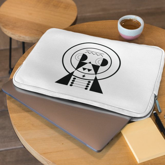 Capa Para Notebook Símbolo Ushi Zodiac - Ox Geométrico (Powered by purpose - Ushi zodiac sleeve for smart, steady moves.)