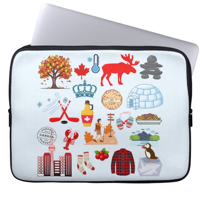 Capa Para Notebook Símbolos do Canadá (Frente)