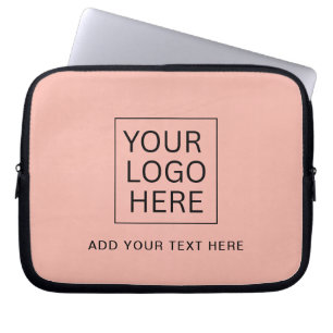 Capa Para Notebook Simple Minimalista Logotipo Personalizado & Textos