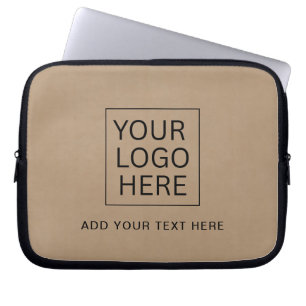 Capa Para Notebook Simple Minimalista Logotipo & Texto Promocional Pe