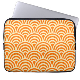 Capa Para Notebook Simple Orange Scallop Pattern