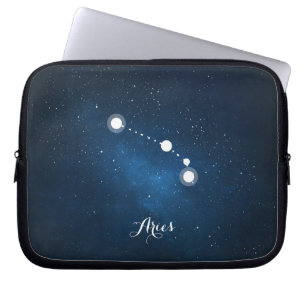 Capa Para Notebook Sinal azul do zodíaco do Aries da nebulosa da